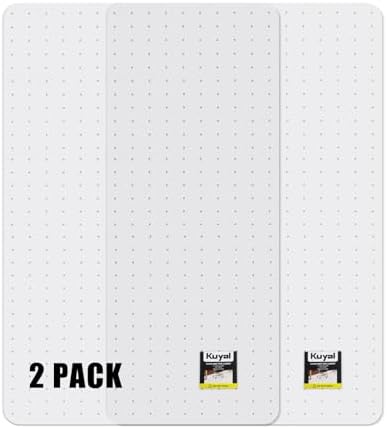 Kuyal Office Chair Mat for Carpet, Set of 2, Heavy Duty Computer Chair Mat