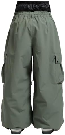 GSOU SNOW Women Men Baggy Snowboard Pants Ski Snow Pants Waterproof