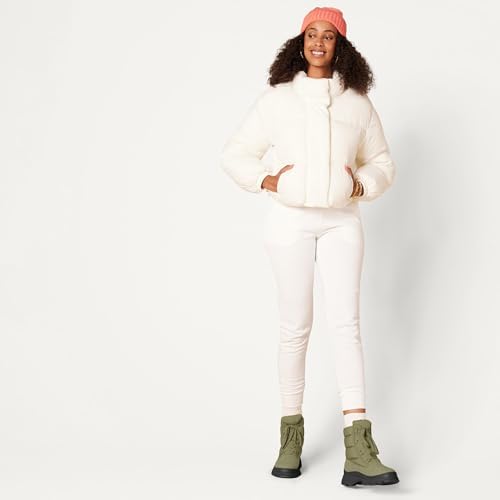 Amazon Essentials Women's Lace Up Puffer Snow Boots with Chunky Heel