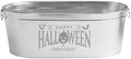 Let's Make Memories Personalized Beverage Tub - Halloween Party - Halloween Decorations - Galvanized Metal Drink Tub - Trick or Treat Candy Bowl - 5.5 Gallons - Happy Halloween