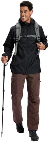 Men's Snow Pants Ski Softshell Warm Outdoor Fleece Lined Insulated Waterproof Winter Work Travel Hiking Pants