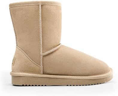 DREAM PAIRS Women's Shorty-New Mid Calf Winter Snow Boots