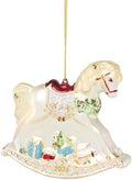 Lenox 2026 Retro Blown Glass Babys 1st Rocking Horse Ornament