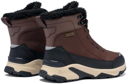 EQW Men's Snow Boots Waterproof Insulated Non-Slip Lightweight