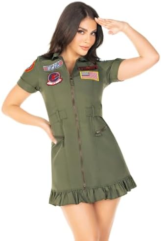 Leg Avenue womens Licensed Top Gun Flight Dress Costume
