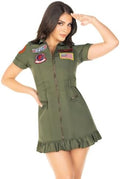 Leg Avenue womens Licensed Top Gun Flight Dress Costume