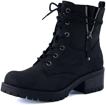 dunes Kobe Combat Ankle Boots for Women