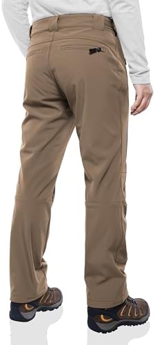 Outdoor Ventures Men's Fleece Lined Ski Snow Pants Waterproof Insulated