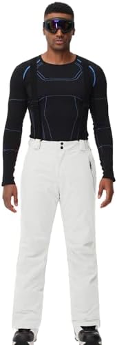 Men's Snow Ski Pants Insulated Waterproof Warm Winter Snowboard Bibs