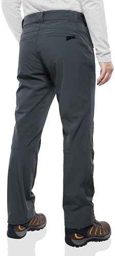 Outdoor Ventures Men's Fleece Lined Ski Snow Pants Waterproof Insulated