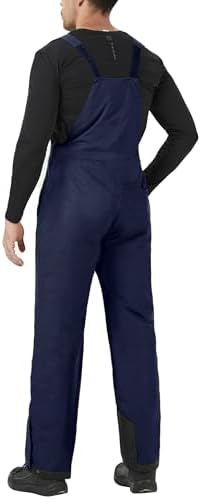 WULFUL Mens Insulated Snow Bibs Waterproof Winter Ski Pants Snowboarding Overalls