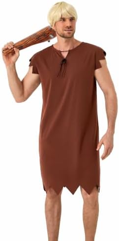 3 PCS Cavewoman & Caveman Halloween Costume Set for Couples