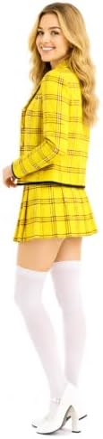 EDAUWAE Women's Halloween 90s Schoolgirls Costume Dresses Plaid Blazer Skirt Uniform Cosplay Deluxe Costumes Skirt