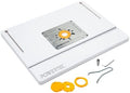 POWERTEC 24" x 32" Benchtop Router Table w/Aluminum Insert Plate – Laminated MDF Top, Reducer Rings, Leveling Screws, and Starting Pin Compatible with Bosch, DeWalt, Makita, and Other Brands (71964)