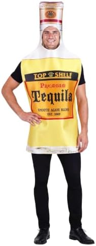 Adult Tequila Bottle and Lime Wedge Couples Costume Set | 2 Piece Food and Drink Outfits for Parties, Halloween