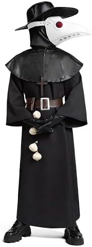Spooktacular Creations Halloween Plague Doctor Costume for Kids 10 in 1 set