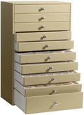 GUKA 10 Layer Jewelry Box with Drawers, Large Jewelry Organizer, Green/10 layer