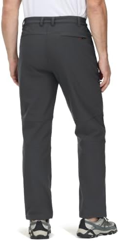 TACVASEN Men's Winter Snow Ski Pants Fleece Lined Waterproof Hiking Work