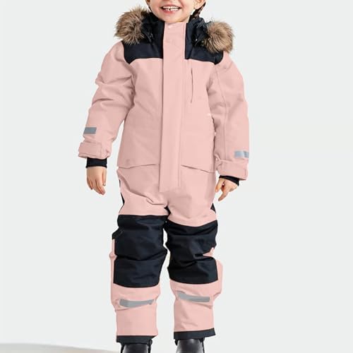 YRAETENM Snow Suit for Kids Boys Girls One Piece Snowsuit Girls and Boys Waterproof Insulated Winter Jumpsuit Coveralls