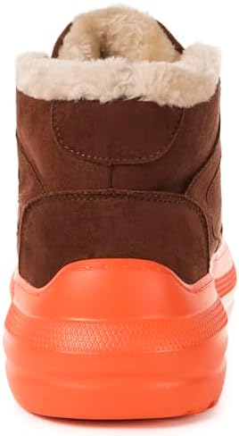 Eagsouni Womens Snow Boots Suede Leather Winter Shoes