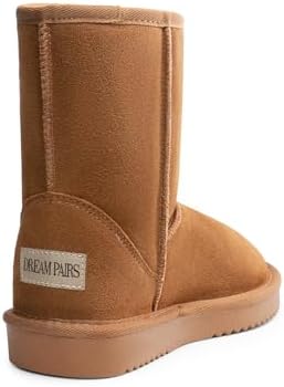 DREAM PAIRS Women's Shorty-New Mid Calf Winter Snow Boots