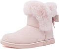 Juicy Couture Women's Slip On Winter Snow Boots Warm & Insulated Fur Lining Comfortable Fashion Booties