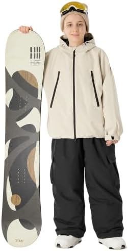 GSOU SNOW Kids Snow Pants Girls Boys Baggy Snowboard Pants Insulated