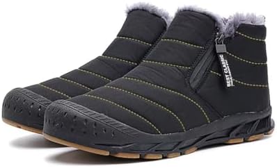 Jakcuz Women Snow Boots Water-resistant Side Zipper