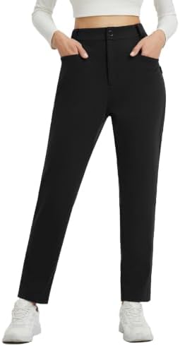 baleaf Womens Fleece Lined Pants with 5 Pockets Thermal Cold Gear