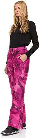 Women's Snow Ski Pants Water Resistant Softshell Insulated Flare for Snowboarding Hiking Winter Outdoor Pants