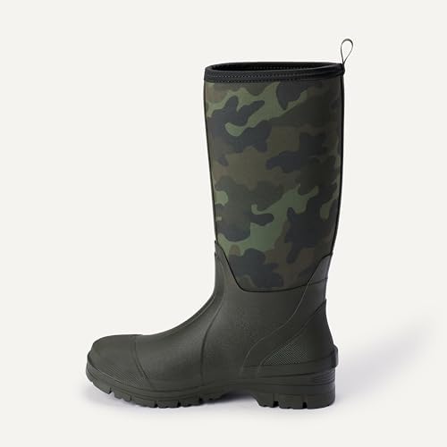 Amazon Essentials Men's Waterproof Neoprene Rubber Rain Boot