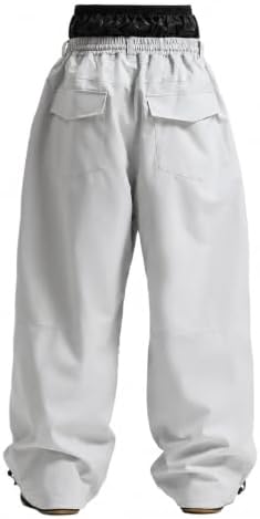 GSOU SNOW Mens Womens Baggy Snowboard Pants Loose Fit Ski Snow Pants