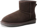 DREAM PAIRS Women's Genuine Suede Winter Mini Snow Boots