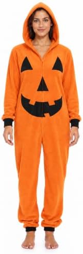 Just Love Women's Adult Onesie Skeleton Halloween Costume with Hood
