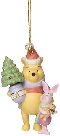 Lenox 2025 Disney Winnie the Pooh & Piglet Christmas Hanging Ornament
