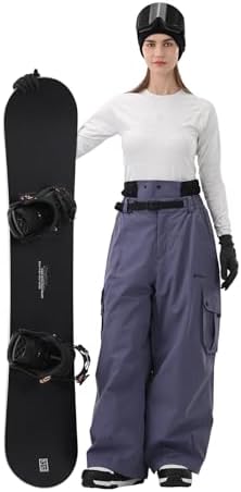 Mens Womens Snowbaord Pants 3L Baggy Snow Ski Pants