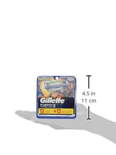 Gillette ProGlide Razor Refills for Men, 12 Razor Blade Refills, (Pack of 2)