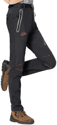 Rdruko Women's Snow Pants Waterproof Insulated Fleece Thermal Ski Hiking Snowboard Pants