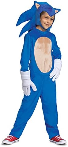 Sonic the Hedgehog Costume, Official Deluxe Sonic Movie Costume and Headpiece
