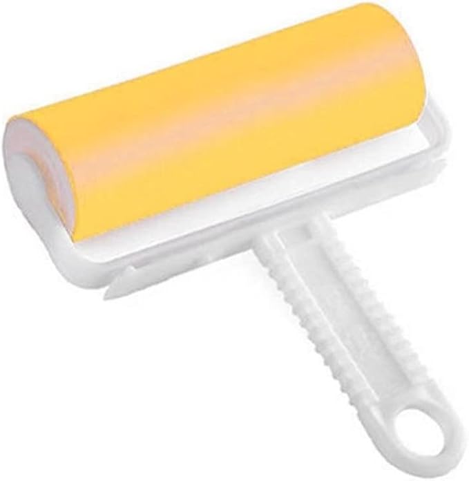 Hair Stick Remover Washable Brush Fluff Cleaner Sticky Picker Lint Roller Carpet Dust Pet Clothes Reusable Home Accessories(Black)