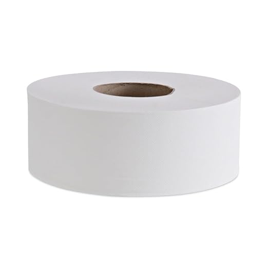 Boardwalk 410323 Jumbo Roll Bathroom Tissue 2-Ply White 3.4-Inch x 1000 ft 12 Rolls/Carton