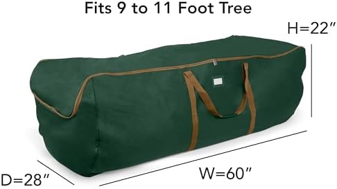 Covermates Christmas Tree Storage Bag, Fits 9-11 ft Trees, Green