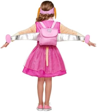 Spirit Halloween PAW Patrol Toddler Skye Costume | Officially Licensed | Group Costume | One Piece Costume | Pilot Outfit