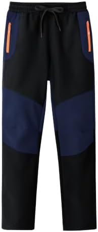 MoFiz Boys Snow Ski Pants Fleece Waterproof Winter Outdoor Hiking Pants
