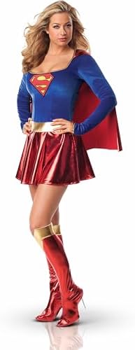 Rubies at Party City DC Comics Superheroes: Supergirl Costume Dress for Adults, Women's Costume