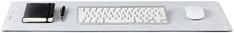 Premium Felt Desk Mat | Small 12" x 27.5" | Multifunctional Desk Pad for Home Office | Light Gray