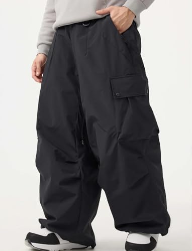 GSOU SNOW Women Men Baggy Snowboard Pants Ski Snow Pants Waterproof