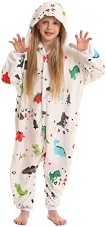 SimZoo Kids Animal Onesie Pajamas Halloween Costumes Cosplay 4-13Y