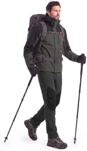 Moosehill Mens Fleece-Lined Snow Pants: Extended Leg Zippers
