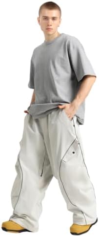 GSOU SNOW Mens Womens Baggy Ski Pants Snowboard Pants